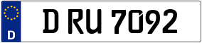 Trailer License Plate